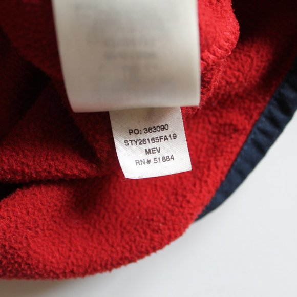 Patagonia Micro D Strap T Fleece Sweater Size Men's Small Red - Picture 7 of 8